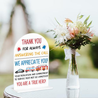 First Responders Appreciation Sign We Appreciate You Decorations 1972 - color: Appreciate