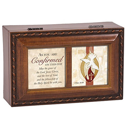 Cottage Garden Confirmed On This Day Woodgrain Petite Keepsake Music Box Plays Ave Maria