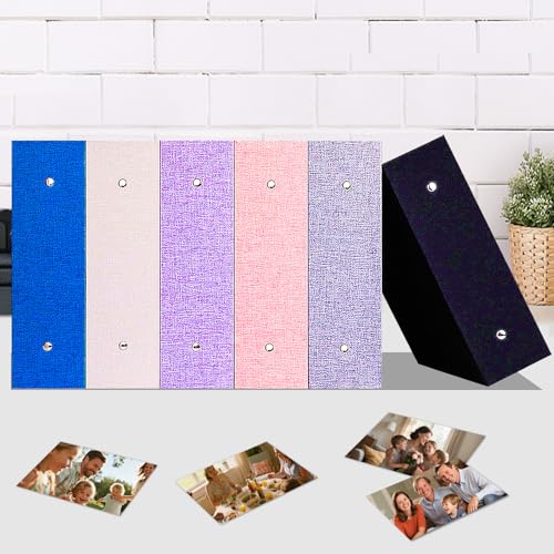 Ruibytree Extra Large Capacity Photo Album 4x6 Pictures 1000 Pockets, Black | Linen Hardcover, Removable Acid-Free Pages, Fits Horizontal & Vertical Photos, Front 4x6 Window, for Family, Wedding & Travel - color: Black
