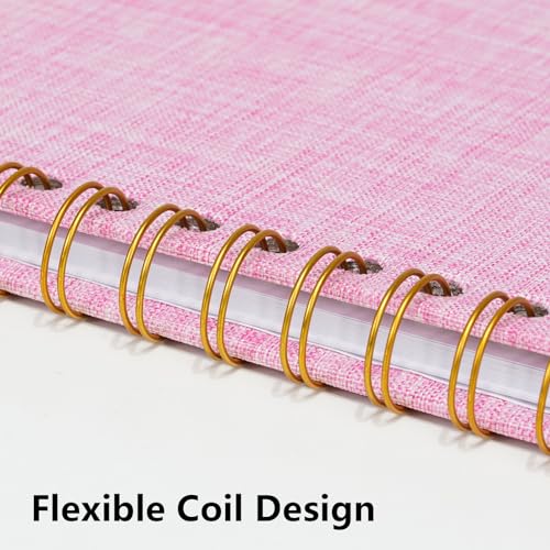 7x7 Inch Scrapbook DIY Photo Album, 20 Sheets (40 Pages), Pink - color: Pink, size: 7 x 7 Inch 20 Sheets
