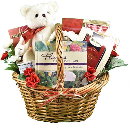 Gift Basket Village - Comfort Care Package: Gourmet Wafers, Cookies, Nuts, Mocha Mix, and Book, Thoughtful Sympathy Gift, Handcrafted in the USA - style: Thoughtful Sympathy Gift (9-Piece Set)