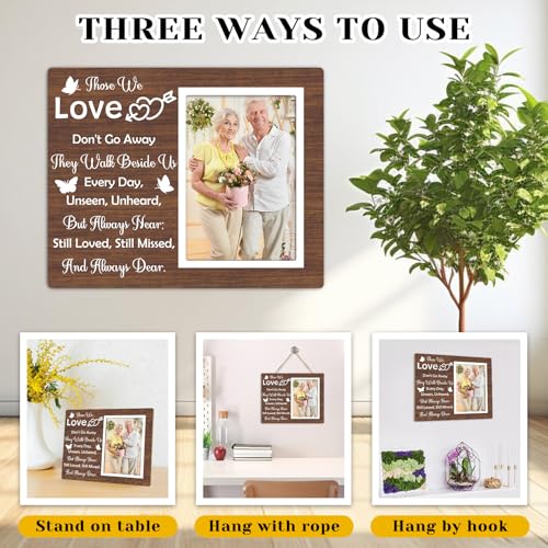Memorial Picture Frame In Loving Memory Gifts Of Mother Father Grandma Grandpa Remembrance Photo Frame Fits 4 x 6 Inch Photo Memorial Gifts for Loss of Loved Grandmother Grandfather Grandparents
