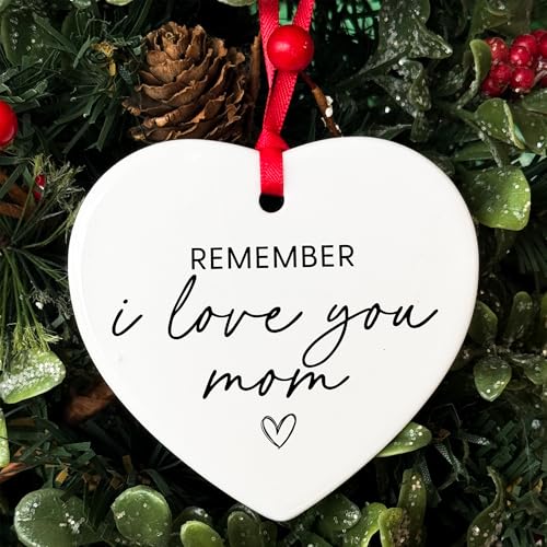 for Mom from Daughter - Remember I Love You - Christmas Birthday Valentines Gifts for Mom Women Her - Thinking of Miss You - Mother of The Bride Groom from Daughter - Just Because - color: Remember