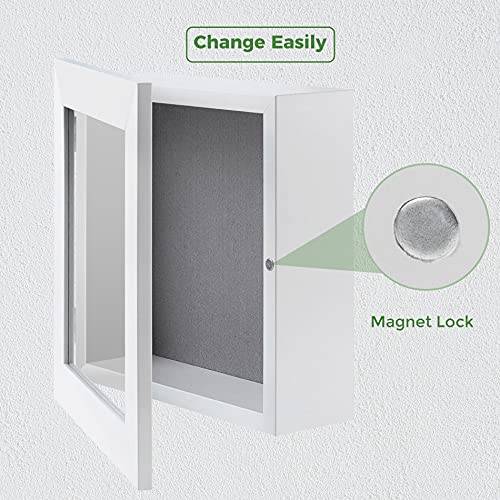 Frametory 8x8 Shadow Box Frame Display Case, 2-inch Depth (White) - color: White, size: 8x8(1 Set)