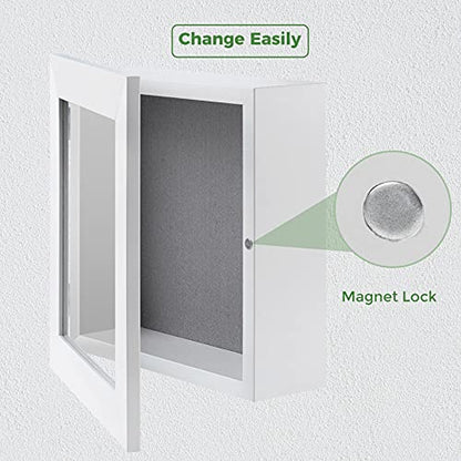 Frametory 8x8 Shadow Box Frame Display Case, 2-inch Depth (White) - color: White, size: 8x8(1 Set)