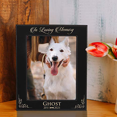 My Personal Memories Custom Personalized Dog Loss Memorial Pet Remembrance Picture Frame (Black with Gold) - color: Black with Gold