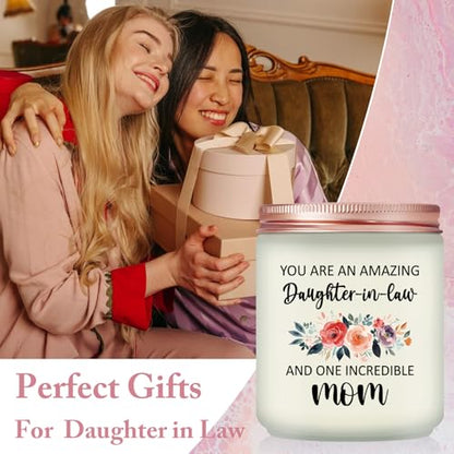 Daughter in Law Gifts Ideas - Mothers Day Christmas Birthday Gifts for Daughter in Law - Lavender Scented Candle - color: Daughter in Law