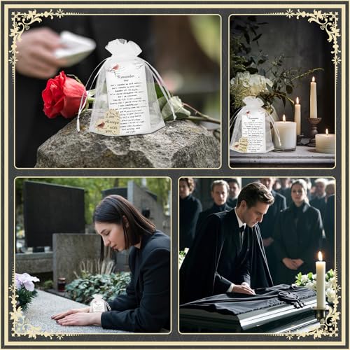 GUDELAK 50 Sets Funeral Favors for Guests, Cardinal Memorial Gifts - size: 50PCS