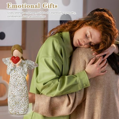 R S Trade Remembrance Angel Figurines, Sympathy Gifts for Loss of Loved One | Sculpted Hand-Painted Angel Statue Home Decor, Memorial Gifts for Loss of Mom Daughter, Grief Gifts for Women
