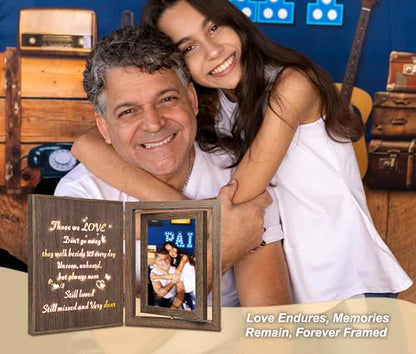 EYITUPC Lighted Wood Memorial Picture Frame: Sympathy Gift, Those We Love - color: Those We Love