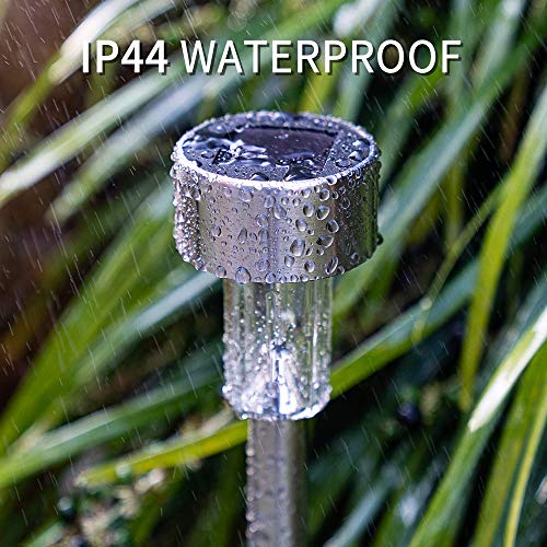 GIGALUMI Outdoor Waterproof Solar Pathway Lights, 12 Pack Warm White - color: Warm White, size: 12 PACK