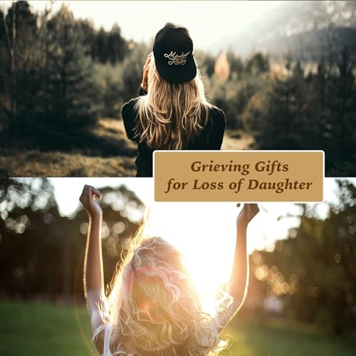 Daughter Grieving Gift, Sympathy Condolence Remembrance Memorial Gifts | Letters To My Daughter In Heaven Faux Leather Journal Window Cover 200 Pages A5 Lined for Family Friend Who Loss of Daughter - style: Daughter