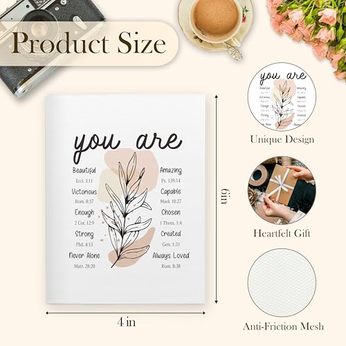 Christian Photo Album 4x6, Boho Botanical You Are Inspirational Bible Verse Scripture 18 Pockets Small Picture Memory Photo Album for Family Anniversary Travel Vacation - color: Bible You Are