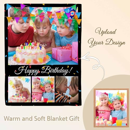 Customized Birthday Theme Blankets | Personalized Photo Blankets for Kids & Family | Children's Day Gifts - color: Style 9
