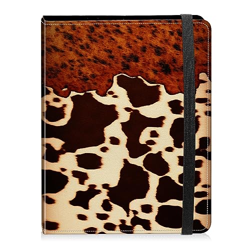 Photo Album 4x6 Photos - 60 Photos Capacity PU Leather Cover Photo Album with Strong Elastic Band, Portable Picture Album for Family Wedding Wedding Anniversary, Brown Cow - color: Brown Cow