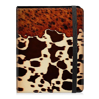 Photo Album 4x6 Photos - 60 Photos Capacity PU Leather Cover Photo Album with Strong Elastic Band, Portable Picture Album for Family Wedding Wedding Anniversary, Brown Cow - color: Brown Cow