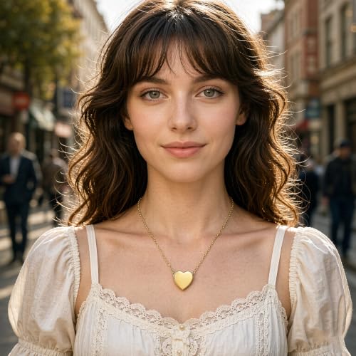 zeqingjw Glass Cremation Jewelry Necklace for Ashes Heart Memorial Lockets for Ashes Stainless Steel Keepsake Urn Ashes Pendants - color: Z-Gold Heart Urn Necklace