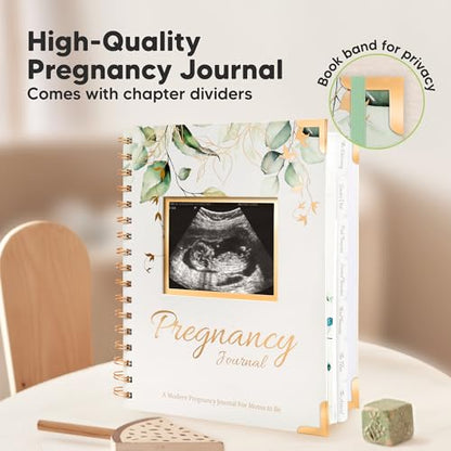 Pregnancy Journal for First Time Moms Gifts - 90 Pages Hardcover (Alpine) - color: Alpine
