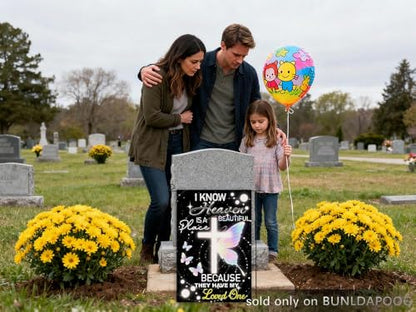 Memorial Garden Flag 12x18 Inch Double Sided Burlap Vertical Grave flags for Cemetery Bereavement Inspirational Banner