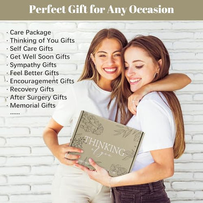 Thinking of You Care Package for Women - Get Well Soon GBasket for Sick Friend After Surgery Gifts Feel Better Gifts for Women, Sympathy Gift Baskets Sending Hugs, Self-Care Spa Gifts - style: Style 1