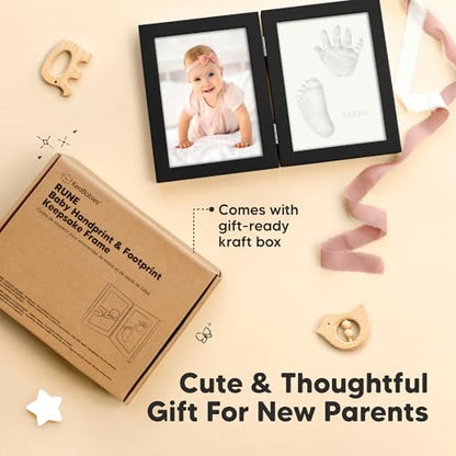 Baby Hand and Footprint Kit, Quick Dry Clay Newborn Keepsake (Onyx Black) - color: Onyx Black