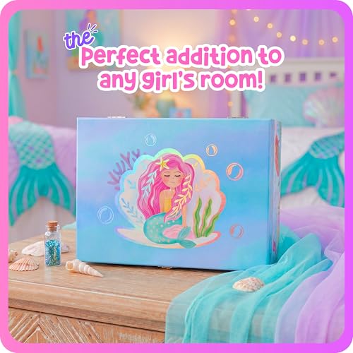 Giggle & Honey® Musical Mermaid Jewelry Box for Girls | Music Boxes for Little Girls, Toddler Jewelry Box for 4 Year Old Kids, Toys for Toddlers, Birthday Gifts for Kids 5-9 Years - style: Mermaid