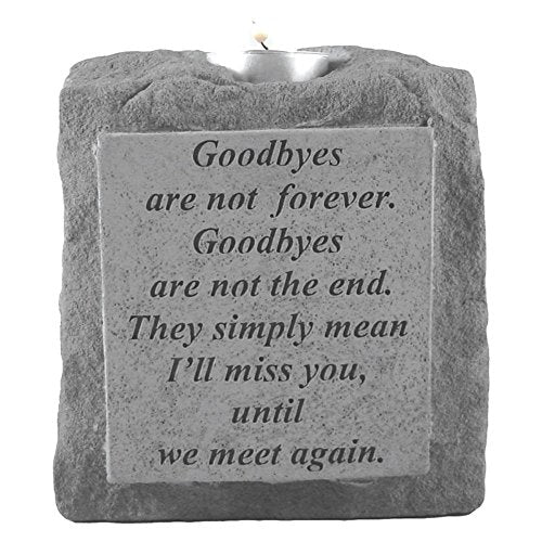 Kay Berry 05320 Goodbyes Are Not...Single-Short Votive Holder