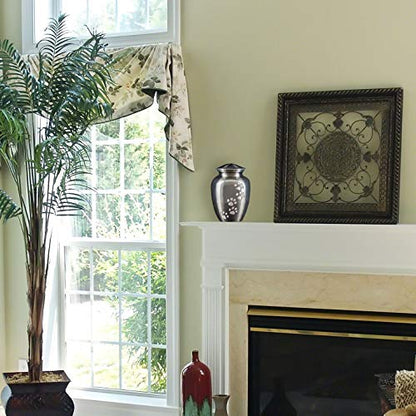 Ottillie Legacy Slate/Pewter/Vert Urn, up to 115lbs - color: Slate, Vertical Pewter Paws, size: Large