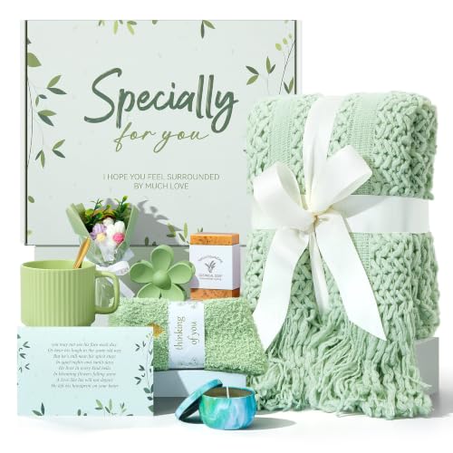 Sympathy Gift Baskets Care Package for Women - Bereavement Condolences Gifts for Loss of Loved One - Memorial Grief Hug in a Box - Miscarriage Grieving Gifts for Loss of Mother Father Husband