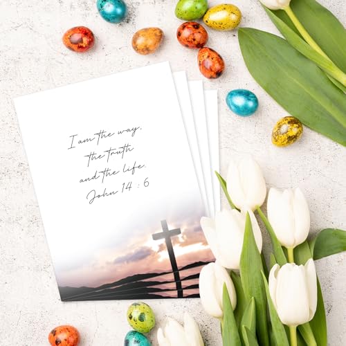 Ceiba Tree 50 Sheets Religious Stationery Letterhead Paper | Easter Decorative Printable Letter, Christian Writing Paper, Communion, Wedding, Baptism, Printing Party Invitations