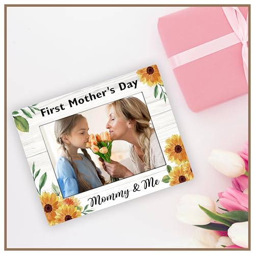 ISOVF Mothers Day Mom Picture Frame - style: floral mother & daughter