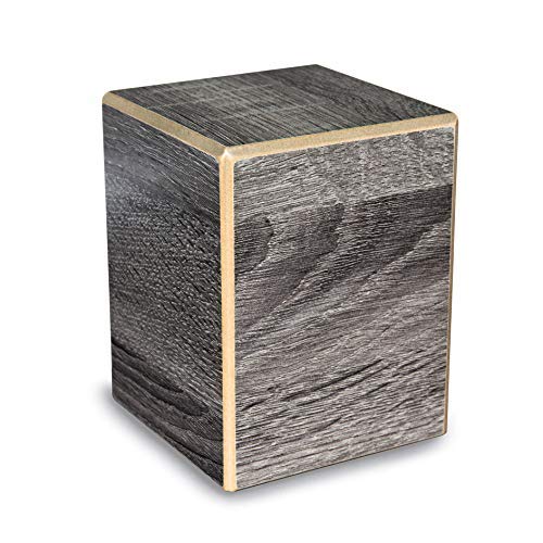 Unforgettable Urns - Society Collection - Keepsake Cremation Urn - Memorial Box for Ashes - Small (up to 46 lbs) - Coastal Gray Finish - color: Coastal Gray, size: Small Urn (46 cu. in)