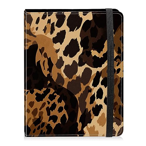 Photo Album 4x6 Photos - 60 Photos Capacity PU Leather Cover Photo Album with Strong Elastic Band, Portable Picture Album for Family Wedding Wedding Anniversary, Art Leopard Print - color: Art Leopard Print