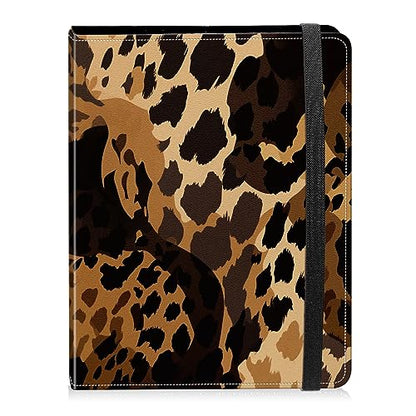 Photo Album 4x6 Photos - 60 Photos Capacity PU Leather Cover Photo Album with Strong Elastic Band, Portable Picture Album for Family Wedding Wedding Anniversary, Art Leopard Print - color: Art Leopard Print