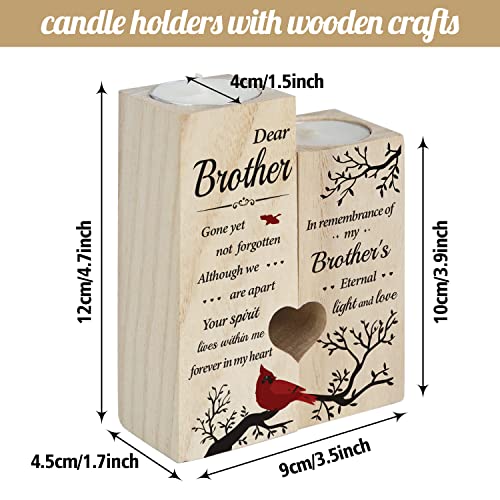 SteadStyle Memorial Gifts for Loss of Brother, Memorial Candlestick Gifts - style: Brother