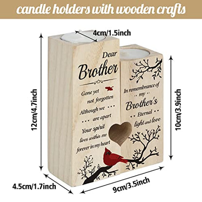 SteadStyle Memorial Gifts for Loss of Brother, Memorial Candlestick Gifts - style: Brother