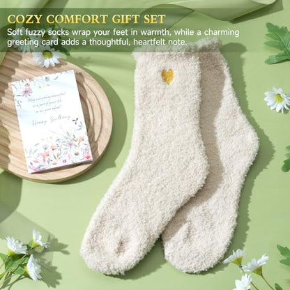 Birthday Gifts for Women, Happy Birthday Gifts for Mom Self Care Package Get Well Soon Gift Baskets, Thinking of You Spa Gift Basket with Knit Blanket Tumbler, Unique Gift Set for Mom, Wife, Friends - color: Khaki