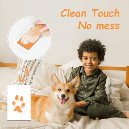 DeerZone Inkless Paw Print Kit,Dog Paw Print Kit,Dog Nose Print Kit - color: Macarons, size: Small-Medium 4 Pack
