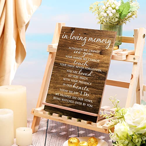 Chunful in Loving Memory Wedding Memorial Table Sign for Wedding,Classic - style: Classic