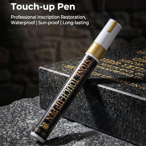 Tombstone Marker Pen Gravestone Lettering Renewal | Gravestone Lettering Paint Pen for Women Men Caregiver Dog Owner Family Volunteer Monument Garden Park Roadside Yard Lawn