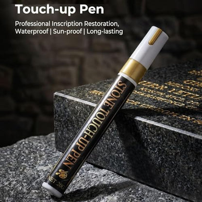 Tombstone Marker Pen Gravestone Lettering Renewal | Gravestone Lettering Paint Pen for Women Men Caregiver Dog Owner Family Volunteer Monument Garden Park Roadside Yard Lawn