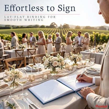 Promot Personalized Guestbook (Sapphire Blue) - 110 Lined Pages - color: Sapphire Blue