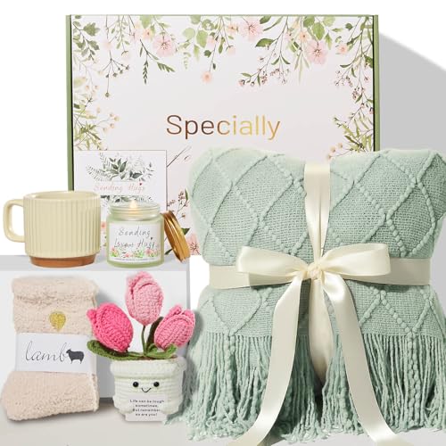 OHATOS Get Well Gift for Women, After Surgery Gifts, Birthday Gifts Baskets for Women Self Care Gift, Thinking of You Relaxation Stress Care Package for Wife Mom Friend Sister Girlfriend - color: Mint Green