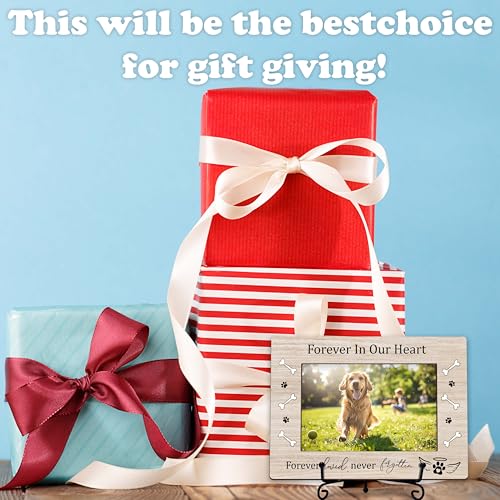 YSTEP Dog Memorial Picture Frame, Pet Loss Gift, Memorial Sympathy & Bereavement Gifts for Loss of Dogs, Pet Memorial Frame, Dog Wooden Photo Frames 4x6 In -G06 - style: Style 6