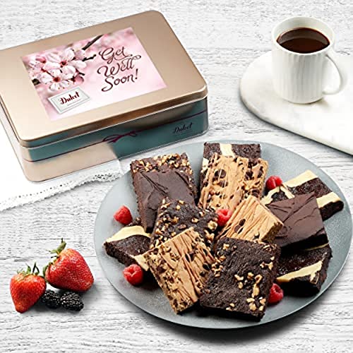 Gift Baskets Get Well Soon Care Package for Men Women, Friend, College, Couples, Husband, Wife, Him & Her Gourmet Get Well Basket By Dulcet Gift Baskets - color: Get Well