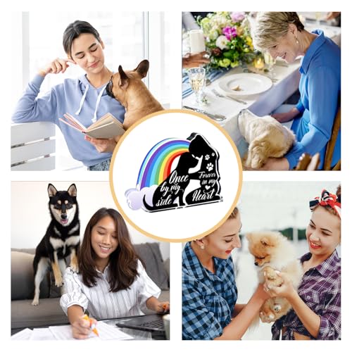 Pet Sympathy Gifts, Condolences Gifts for Pet Loss Remembrance, Sympathy Gifts for Loss of Dog, Condolences Gift for Remembrance, Bereavement Gift for Loss Pet, Pet Memorial Acrylic Rainbow Bridge - style: 045