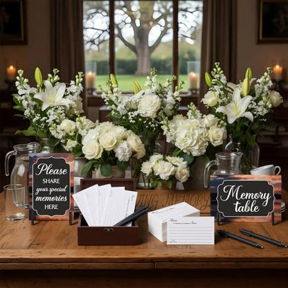 Gilprop 112 Pcs Share a Memory Cards for Celebration of Life, Dusk - style: Dusk