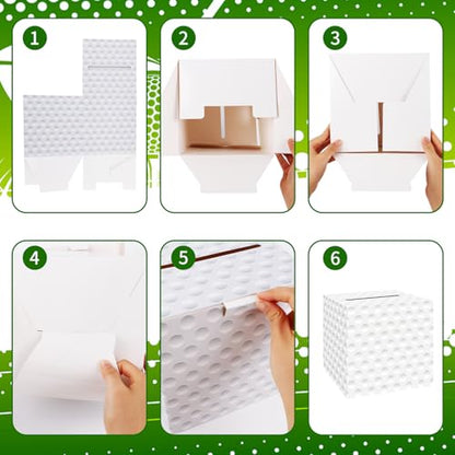 Golf Card Box Sports Party Favors Post Box Cardboard Receiving Money Holder for Golf Theme Wedding Reception, Baby Showers, Anniversary, Birthday Party, Graduation Table Centerpiece Decorations - style: Golf
