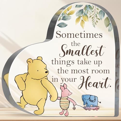 Winnie Friendship Keepsake Acrylic, Thank You Appreciation Gifts for Women Girls, Friendship Gifts for Friends Sister Besties BFF Birthday, Desk Home Nursery Winnie Decor Sign Plaque - style: Winnie 011