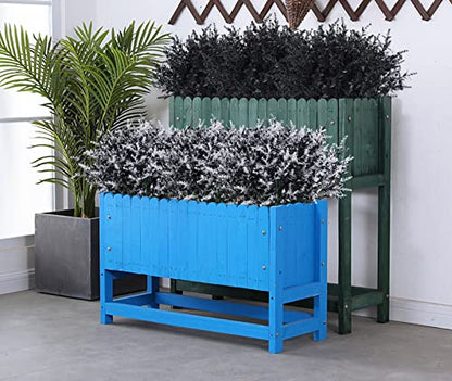 RECUTMS Black Artificial Flowers,Fake Outdoor UV Resistant Plants 36 Packs - color: Black, size: 36 Bundles